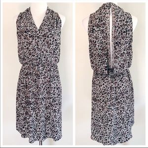 Rebecca Taylor Silk Leopard Bobcat Dress